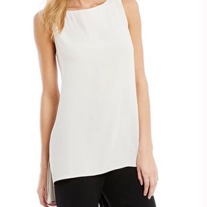 Eileen Fisher - Ivory Silk Sleeveless Tunic